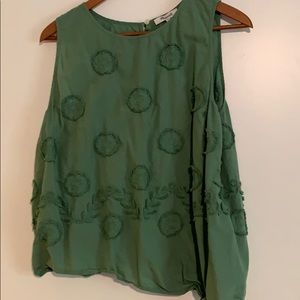 Madewell, XL, cotton tank, green